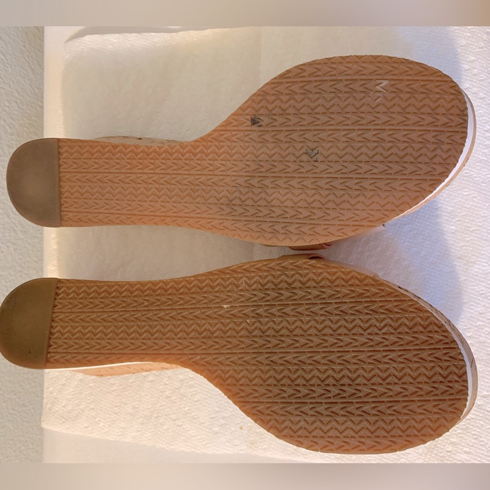 Michael Kors Warren Platform slip-on sandal, size 9.5 Soft pink/cork platforms - Picture 7 of 8